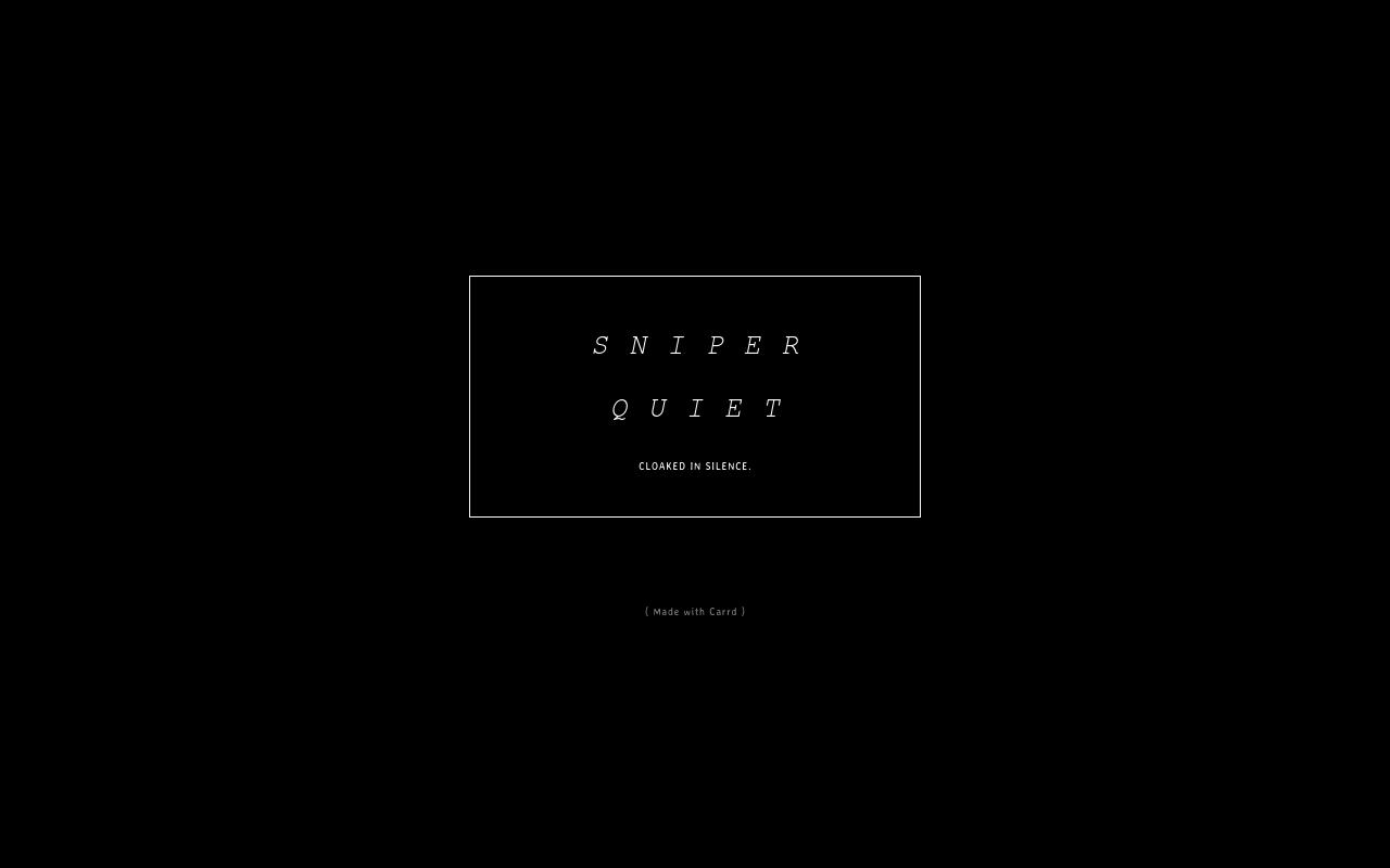 Carrd profile picture for @quiet